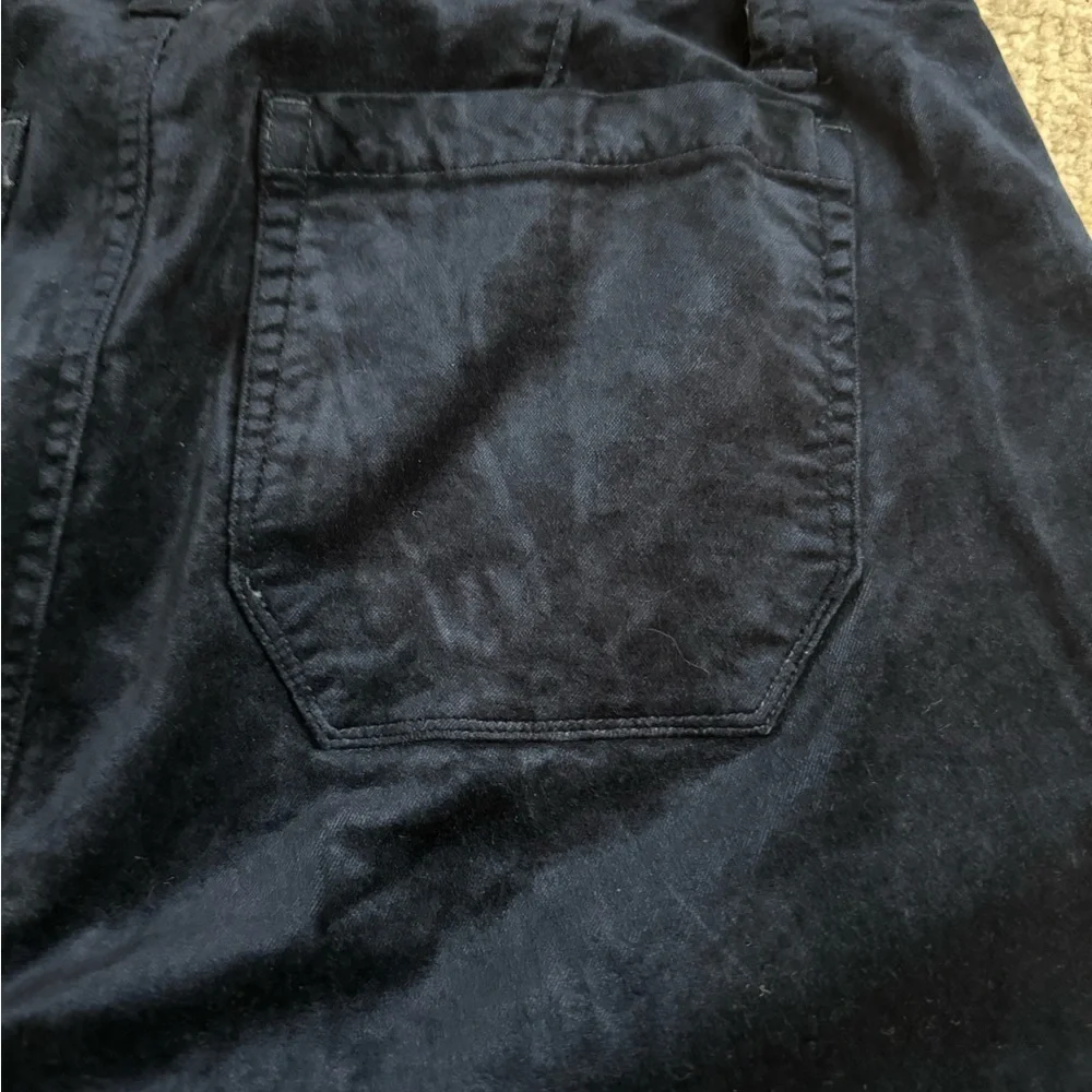 PAIGE Mayslie Velvet navy Joggers zip leg  Navy Size 29 - Picture 12 of 14